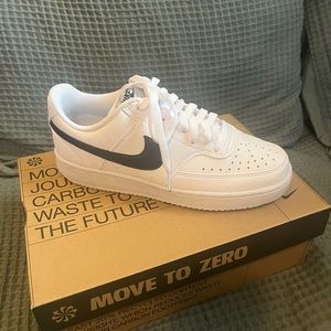 White Nike Court Vision Low- women’s